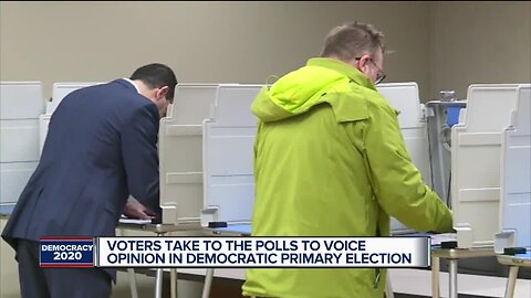 Voters take to the polls to voice opinion in Democratic primary election