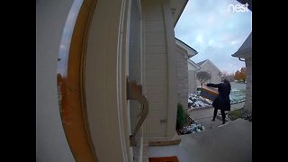 Woman wanted for stealing package off porch in Sterling Heights neighborhood