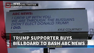 Trump Supporter Slams Abc With Billboard