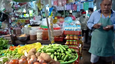 Market show, Yummy pork intestine cooking / Pork intestine with mix vegetable cooking