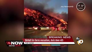 700 homes now evacuated in Skirball Fire