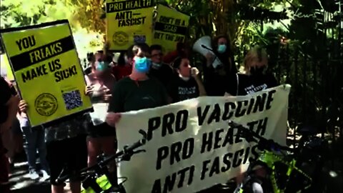 Antifa group protests in Australia for stricter government action on Covid-19