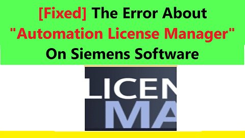 0123 - Fixed the error about automation license manager on wincc flexible 2008 or tia portal