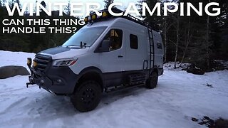 Winter Camping In Our Van - Can It Handle This?