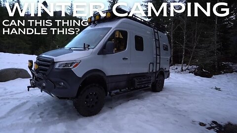 Winter Camping In Our Van - Can It Handle This?