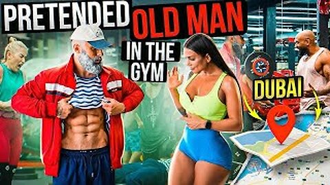 Crazy old man Prank Girl in a Gym Aesthetic in people reactions