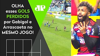 ASSIM NÃO DÁ! OLHA os 4 GOLS PERDIDOS por Gabigol e Arrascaeta em Avaí 1 x 2 Flamengo!