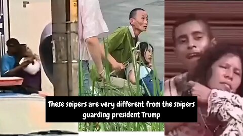 These snipers are very different from the snipers guarding president Trump