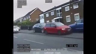 UK Police Chase With Funny End #short
