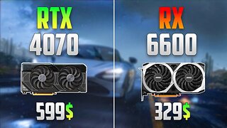 RTX 4070 vs RX 6600 - Test in 5 Games