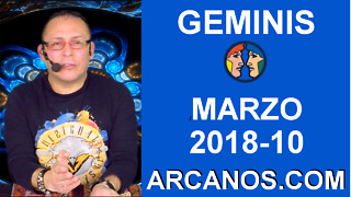 GEMINIS MARZO 2018-10-4 al 10 Mar 2018-Amor Solteros Parejas Dinero Trabajo-ARCANOS.COM