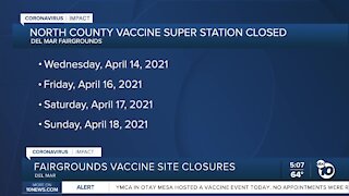 Del Mar Fairgrounds Vaccine Super Station announced third consecutive weekend closure