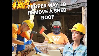 Based shed roof removal DIY and music video