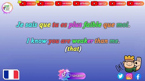 New French Sentences! \\ Week: 7 Video: 2 // Learn French with Tongue Bit!