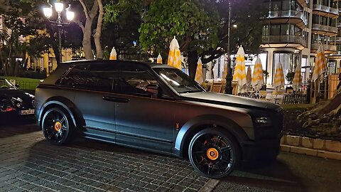 Mansory Rolls Royce Cullinan Matte Black with Orange details [4k 60p]