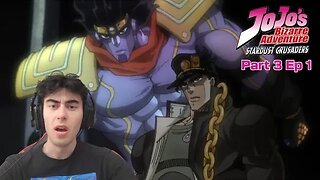 JOTARO | Jojo's Bizzare Adventure REACTION | Part 3 Ep 1