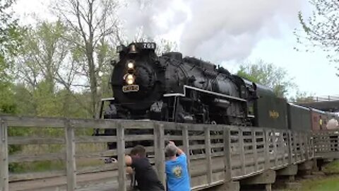 NKP 765 Coming and Going at CVSR in Independence, Ohio May 14, 2022