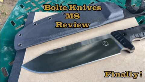 Bolte Knives M8 Bowie review! A closer look at this knife! HIT THE LIKE BUTTON!
