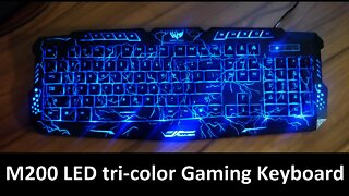 m200 Gaming Keyboard LED Unboxing and Review