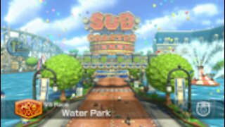 Mario Kart 8 Deluxe - 50cc (Hard CPU) - Water Park
