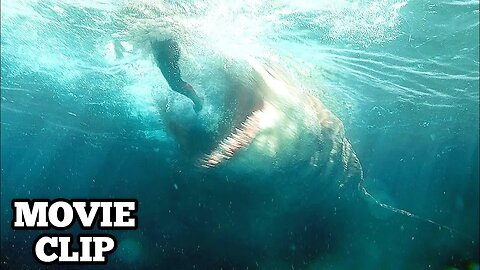 The Meg Attack in Beach [HD CLIP] - Megalodon Shark - The Meg 2 movie - New hollywood movie