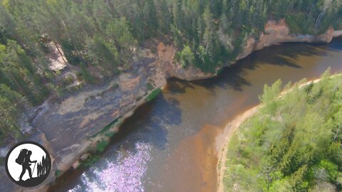 Eagle cliffs, river Gauja, Latvia