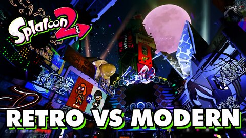 Splatoon 2 RETRO vs MODERN Splatfest Gameplay (New Splatfest Modes)