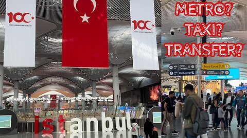 🚨DON’T GET SCAMMED!!! 😳 How to get from ISTANBUL Airport (IST) into the city! 🇹🇷