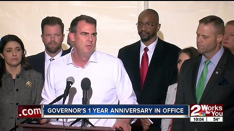 Governor Kevin Stitt's one year anniversary in office