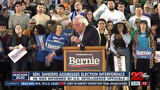 Sanders addresses election interference
