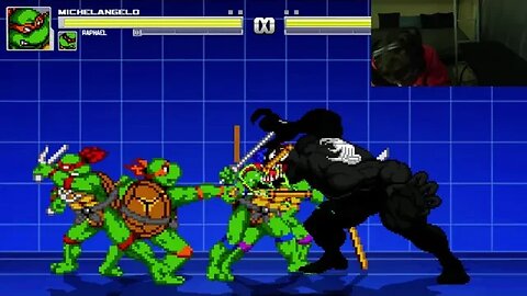 Teenage Mutant Ninja Turtles Characters (Leonardo And Raphael) VS Venom In An Epic Battle In MUGEN