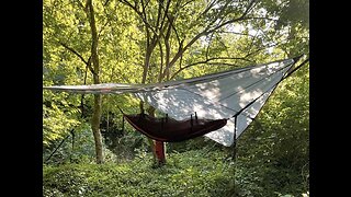 Camping Hammock with Net,Travel Portable Lightweight Hammocks with Tree Straps and Solid D-Shap...