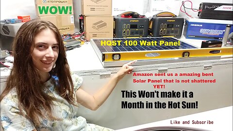 HQST 100 watt Solar Panel from Amazon, Shipped UPS, you got to see this one!