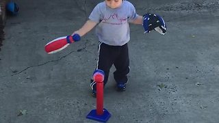 Funny Boy Can’t Decide Whether To Play Offense Or Defense In T-ball