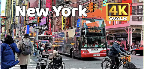 (4K) WALK → NEW YORK City 🇺🇸 Manhattan 🔆 walking tour! NYC - USA NY