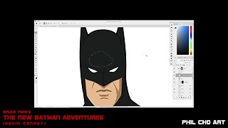 The New Batman Adventures Digital Ink and Color Timelapse