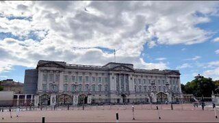 Outside Broadcast:: Buckingham Palace the Day After the Death of Her Majesty, Queen Elizabeth II
