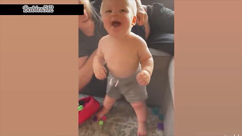 Cute baby fun video