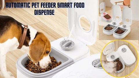 Automatic Pet Feeder Smart Food Dispenser for Cats & Dogs -Timer, Stainless Steel Bowl New Supplies
