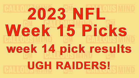 2023 National Football League Week 15 Prediction | week 14 prediction results