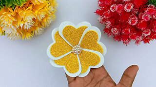 DIY Handmade Flower Making Crafts Idea || Glitter Foam Sheet Craft Ideas
