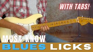 EZ Must Know Fun Blues Guitar Licks and Devices - with TABLATURE