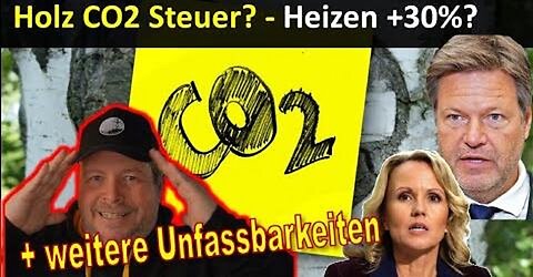 Heizen +30%! Umweltministerium Holz jetzt klimaschädlich = CO2 Abgabe + weitere Entgleisungen