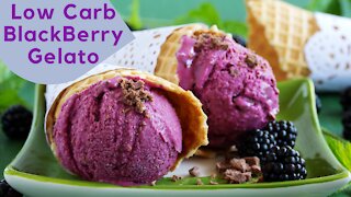 Low Carb Blackberry Gelato