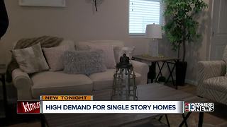 Expect to pay more for single story homes due to demand