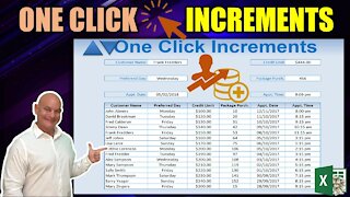 How To Add 5 Different One Click Increments In Just Minutes In Microsoft Excel