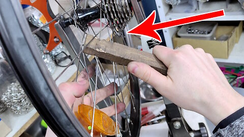 MTB V-Brakes make your bike slower. How to fix a cheap bike wheel. ASMR