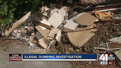Fire cleanup on Troost Avenue may have led to illegal dumping, city says