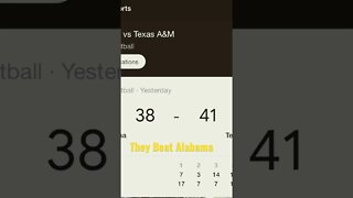 Texas A&M final score #shorts