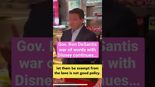 DeSantis punching at Mickey Mouse